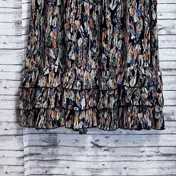 Scully Feather Print Ruffled Dress - Picture 7 of 11